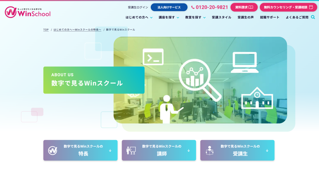 Winスクール|IT・CAD・デザインを幅広くカバー